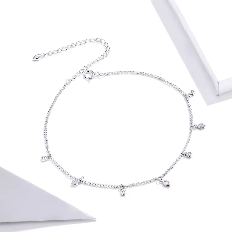 (imagen para) Pulsera estilo Pandora con borlas de plata - SCT018 - Ver 3