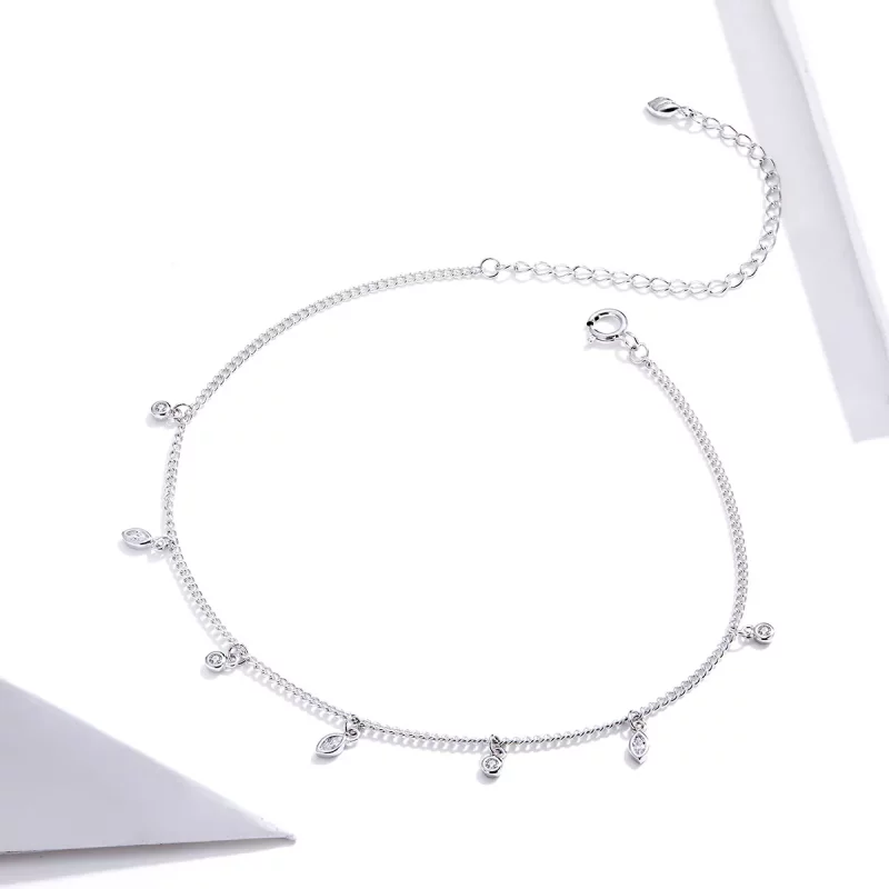 (imagen para) Pulsera estilo Pandora con borlas de plata - SCT018 - Ver 4