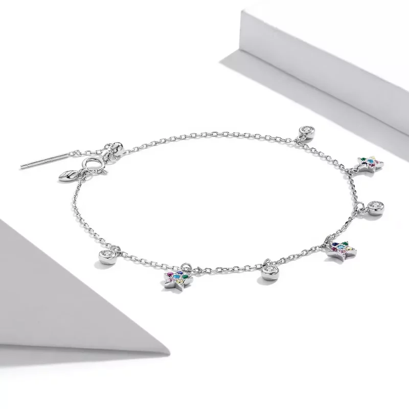 (imagen para) Pulsera estilo Pandora con estrella - SCB227 - Ver 3