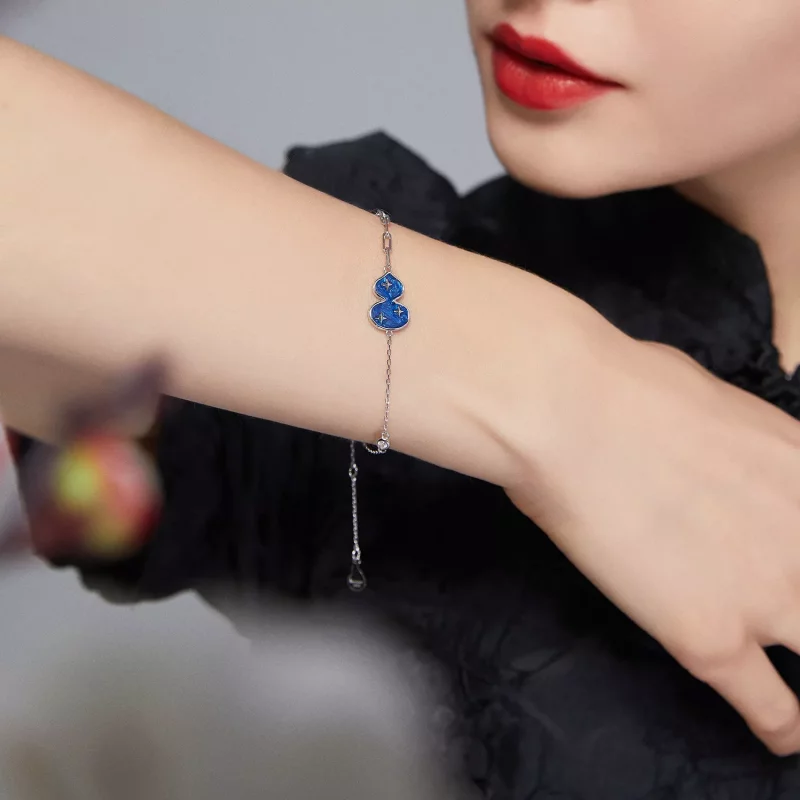 (imagen para) Pulsera estilo Pandora con flores de Phlox - BSB073 - Ver 3