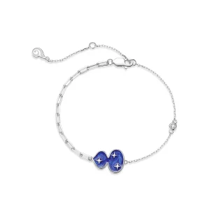 (imagen para) Pulsera estilo Pandora con flores de Phlox - BSB073