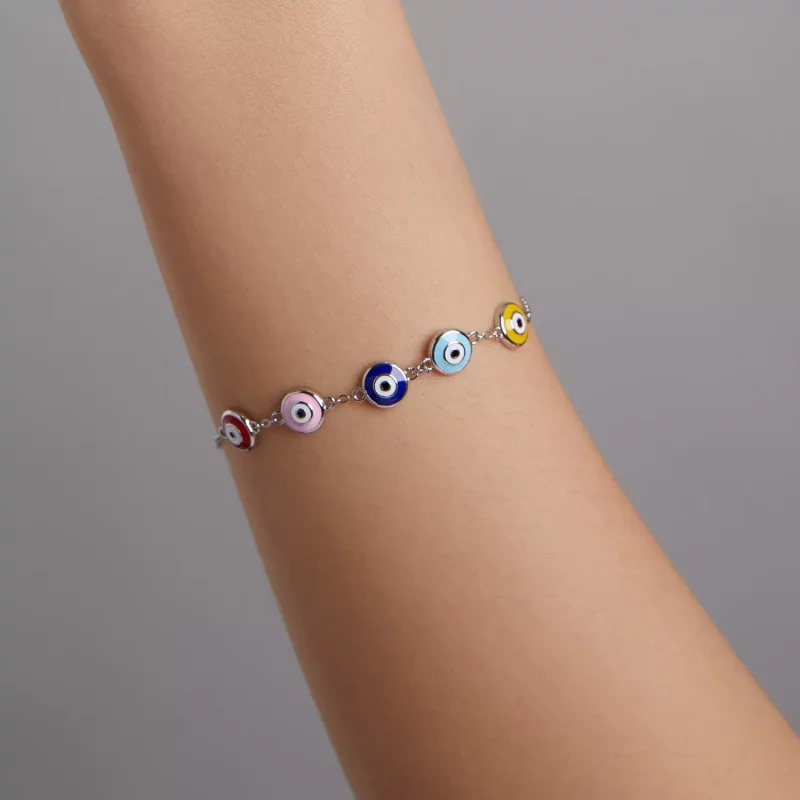 (imagen para) Pulsera estilo Pandora con ojo protector - SCB218 - Ver 6