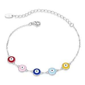 (imagen para) Pulsera estilo Pandora con ojo protector - SCB218