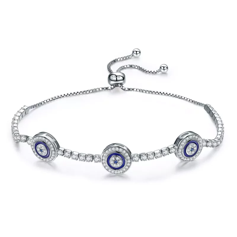 (imagen para) Pulsera estilo Pandora de plata con guardianes - SCB002 - Ver 2
