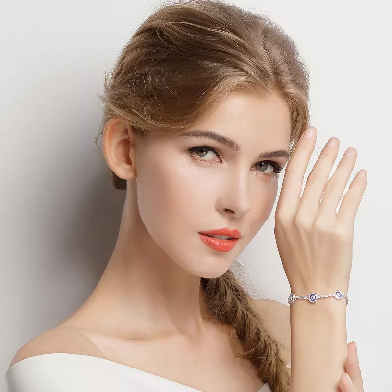 (imagen para) Pulsera estilo Pandora de plata con guardianes - SCB002 - Ver 4