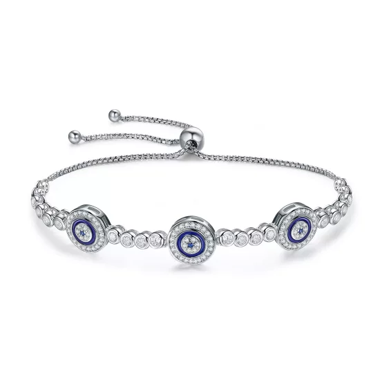 (imagen para) Pulsera estilo Pandora de plata con guardianes - SCB002