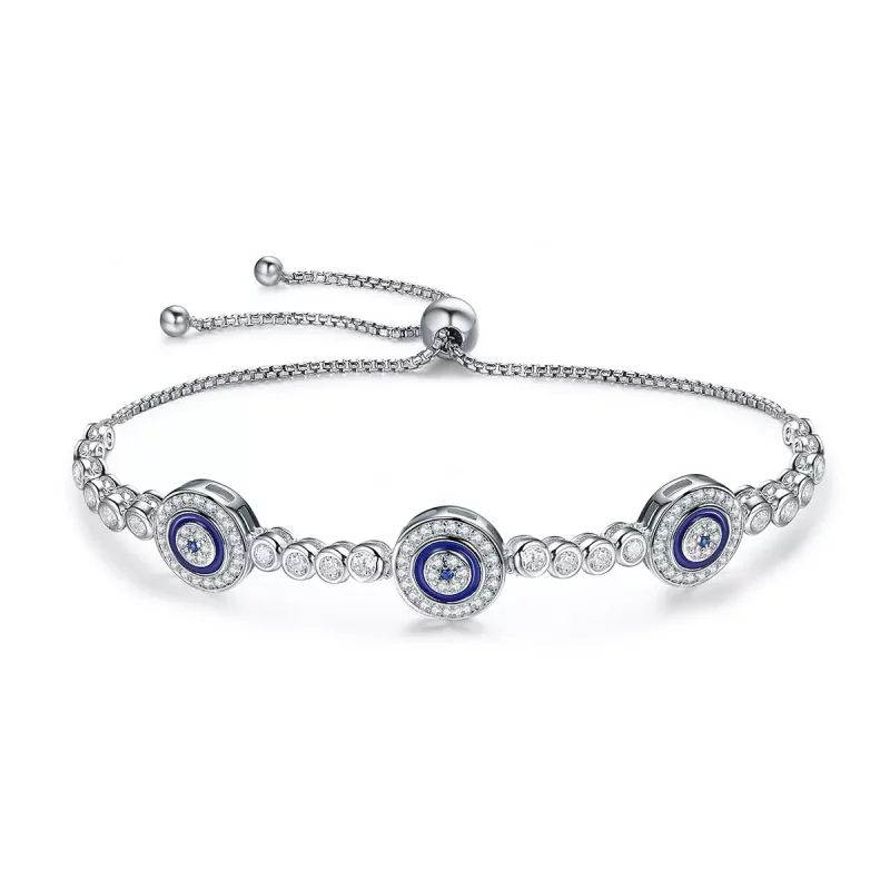 (imagen para) Pulsera estilo Pandora de plata con guardianes - SCB002
