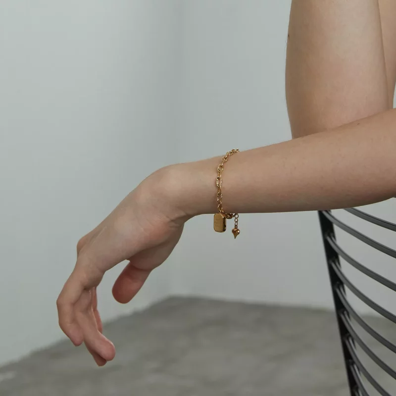 (imagen para) Pulsera estilo Pandora de Salud, Felicidad, Tesoro - BSB070 - Ver 6