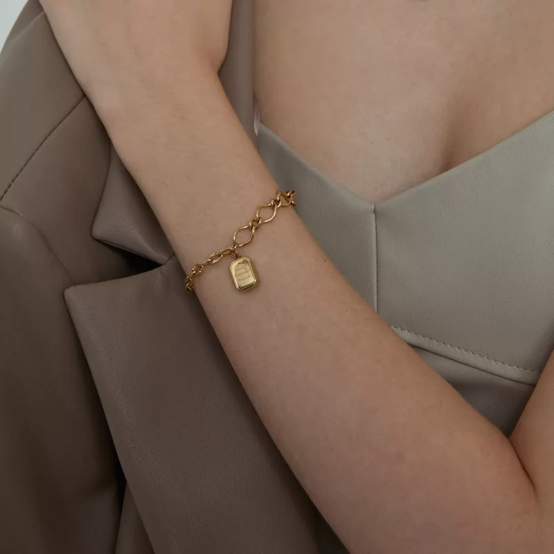 (imagen para) Pulsera estilo Pandora de Salud, Felicidad, Tesoro - BSB070 - Ver 7