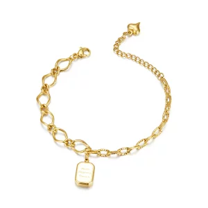 (imagen para) Pulsera estilo Pandora de Salud, Felicidad, Tesoro - BSB070
