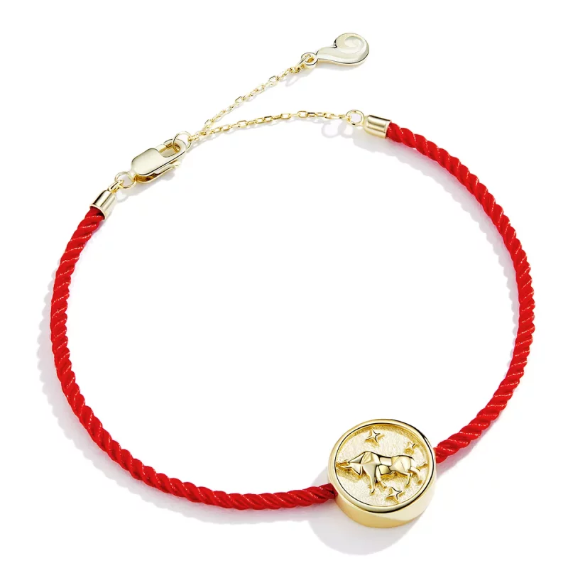 (imagen para) Pulsera estilo Pandora del signo de Tauro - BSB072 - Ver 3