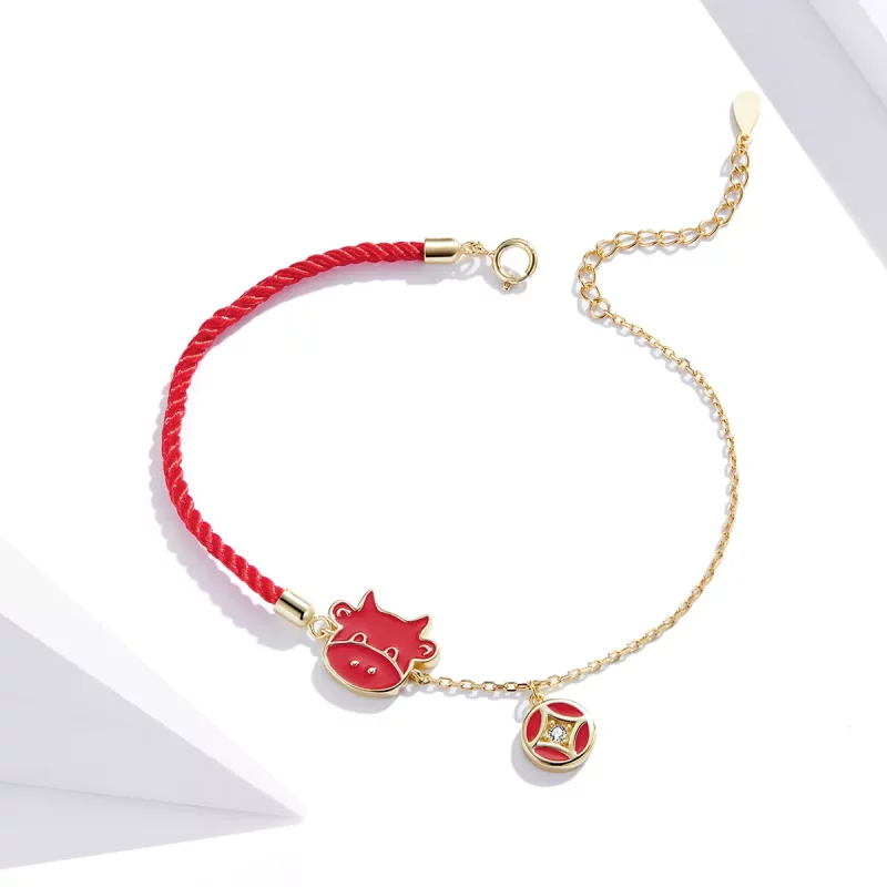 (imagen para) Pulsera estilo Pandora del signo de Tauro - SCB207 - Ver 3