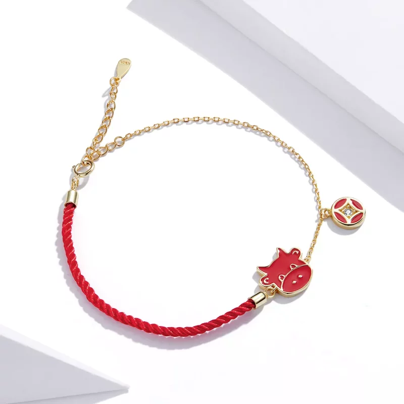 (imagen para) Pulsera estilo Pandora del signo de Tauro - SCB207 - Ver 4
