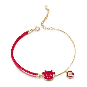 (imagen para) Pulsera estilo Pandora del signo de Tauro - SCB207