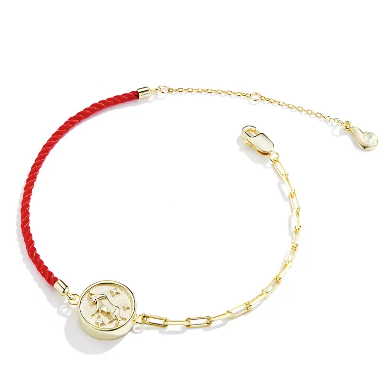 (imagen para) Pulsera estilo Pandora del signo Tauro - BSB075 - Ver 2