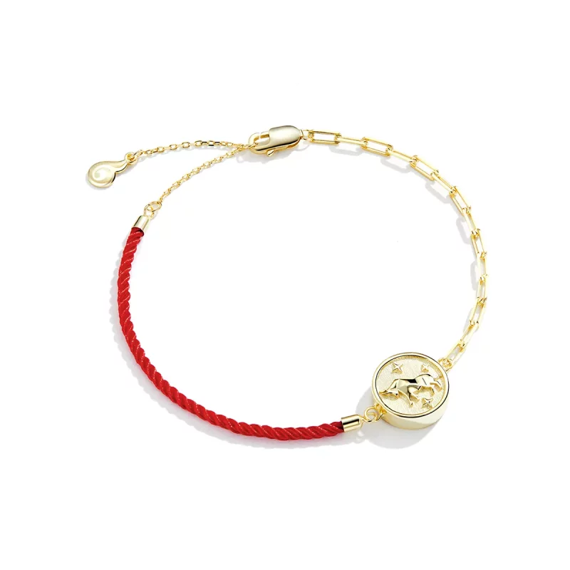 (imagen para) Pulsera estilo Pandora del signo Tauro - BSB075 - Ver 3