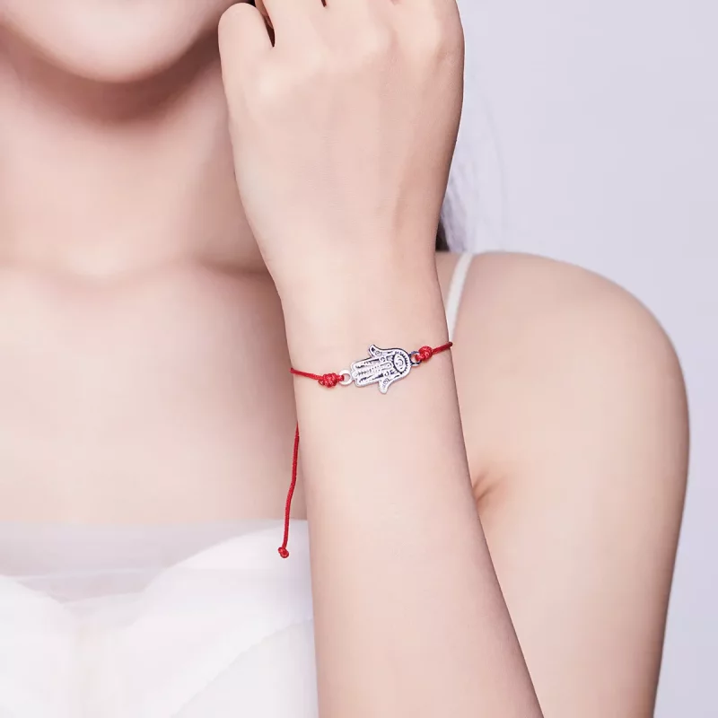 (imagen para) Pulsera estilo Pandora Mano de Fátima - YMX002 - Ver 6