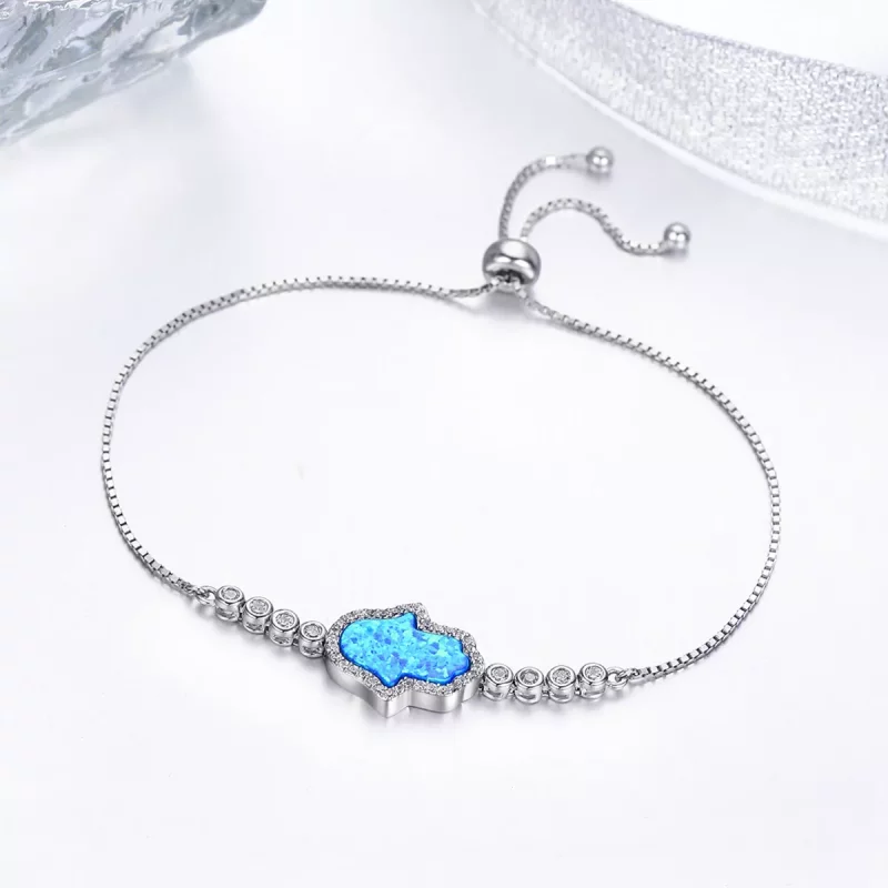 (imagen para) Pulsera estilo Pandora Mano de la Suerte - VSB002 - Ver 3