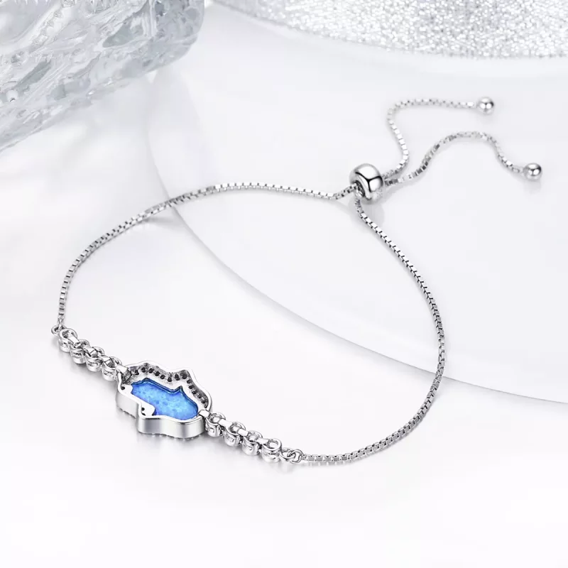 (imagen para) Pulsera estilo Pandora Mano de la Suerte - VSB002 - Ver 4