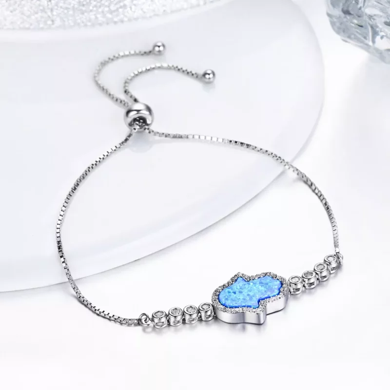 (imagen para) Pulsera estilo Pandora Mano de la Suerte - VSB002 - Ver 5