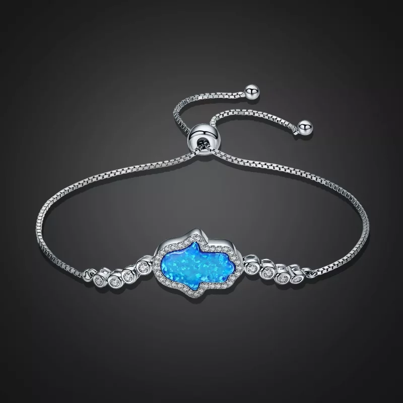 (imagen para) Pulsera estilo Pandora Mano de la Suerte - VSB002 - Ver 6