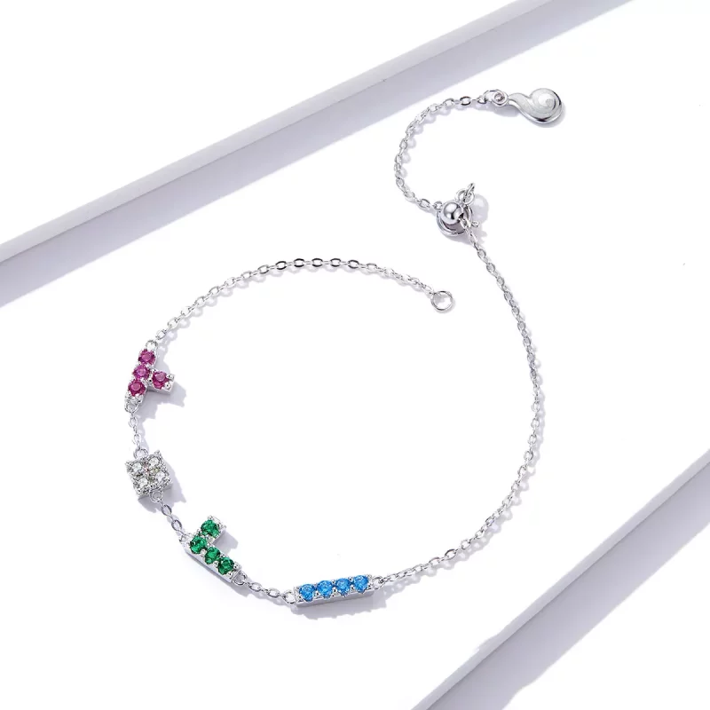 (imagen para) Pulsera estilo Tetris Pandora - BSB040 - Ver 3