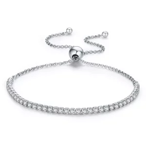 Pulsera plateada con estilo Pandora "Lovingly" - SCB029 (imagen para) Pulsera plateada con estilo Pandora "Lovingly" - SCB029