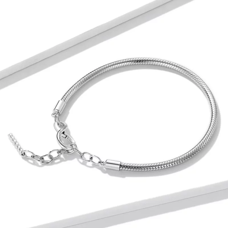 (imagen para) Pulsera simple e infinita de estilo Pandora - BSB085 - Ver 3