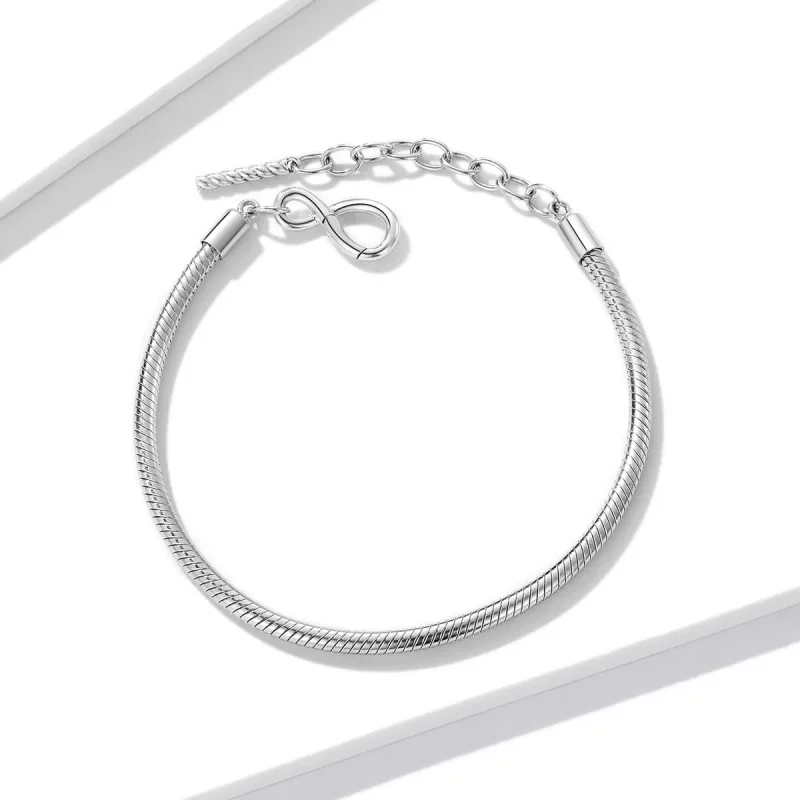 (imagen para) Pulsera simple e infinita de estilo Pandora - BSB085 - Ver 4