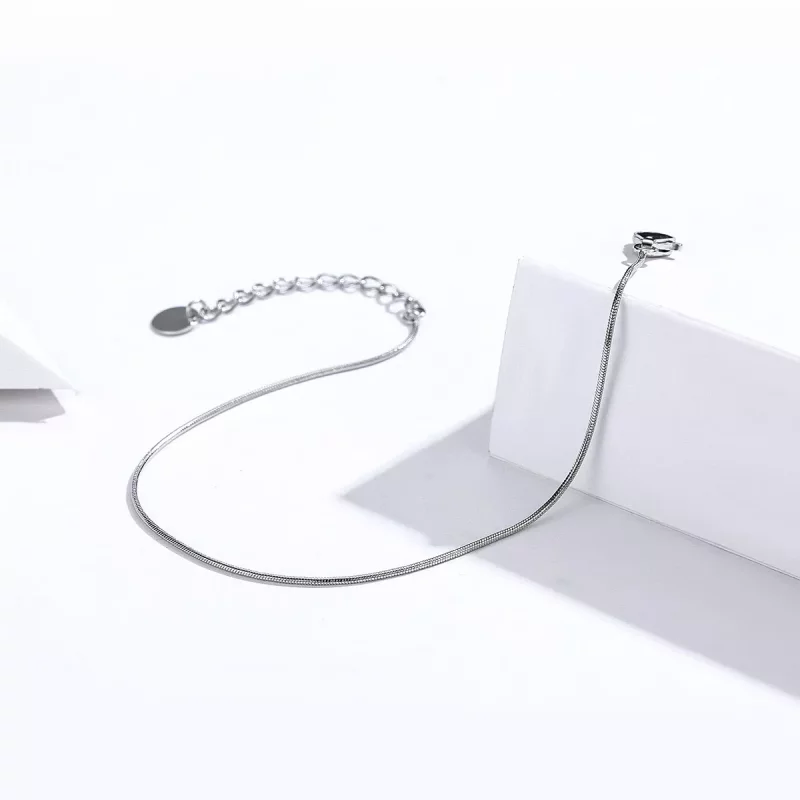 (imagen para) Pulsera de Cadena de Serpiente de Plata Estilo Pandora - SCB153 - Ver 3