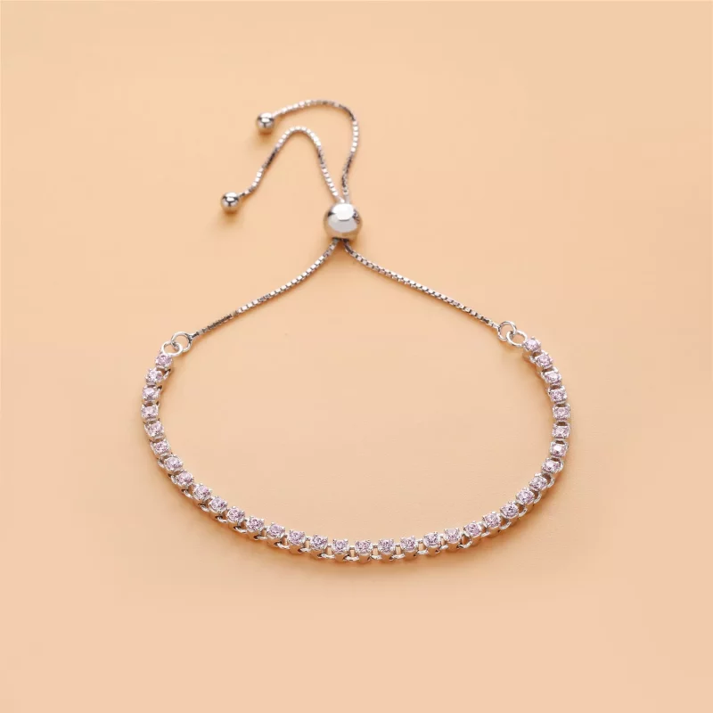 (imagen para) Pulsera en plata de ley Hilo Luminoso Multicolor - PANDORA - Ver 4
