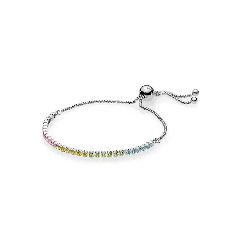 (imagen para) Pulsera en plata de ley Hilo Luminoso Multicolor - PANDORA