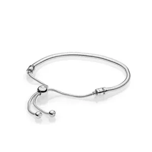 Pulsera Moments en plata de ley Deslizante para charms - PANDORA (imagen para) Pulsera Moments en plata de ley Deslizante para charms - PANDORA