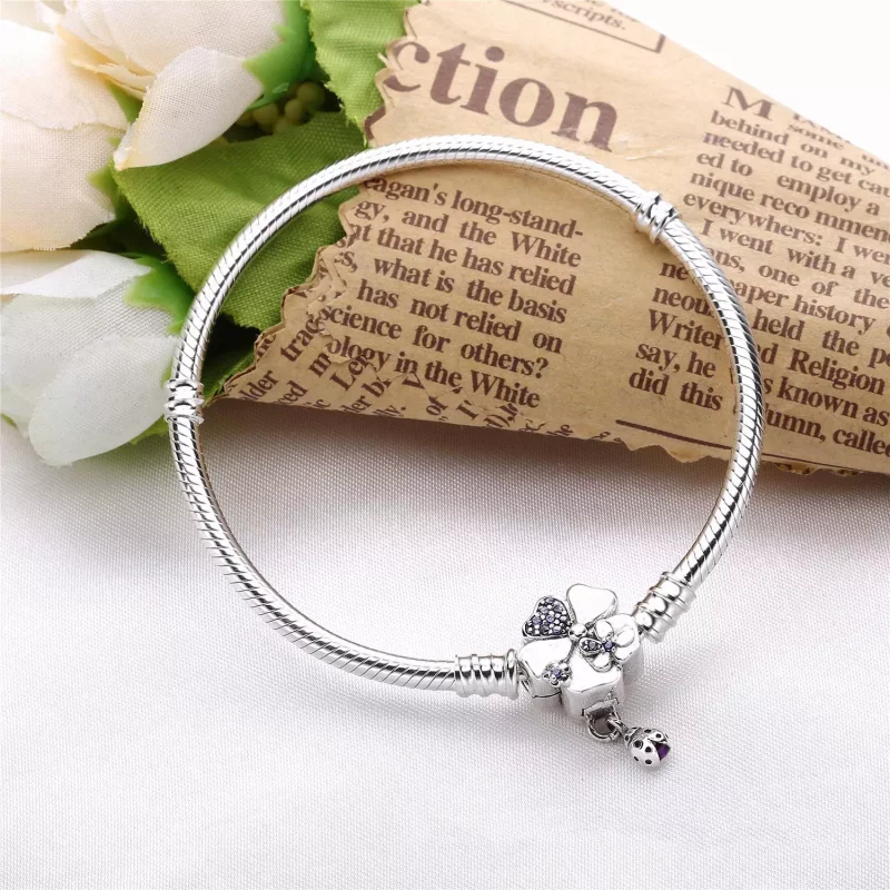 (imagen para) Pulsera Moments en plata de ley Campo de Flores Silvestres para charms - PANDORA - Ver 2