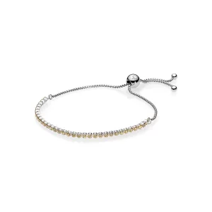 Pulsera en plata de ley Hilo Luminoso Dorado - PANDORA (imagen para) Pulsera en plata de ley Hilo Luminoso Dorado - PANDORA