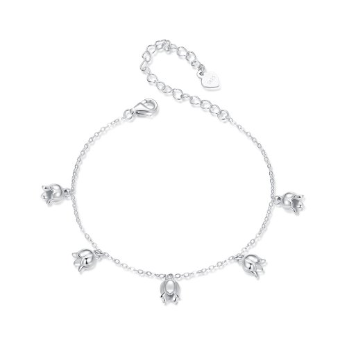 Pulsera estilo PANDORA con lirio de los valles - BSB183