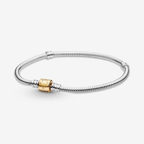 Pulsera Pandora Moments con cierre de barril Cadena de Serpiente - 599347C00