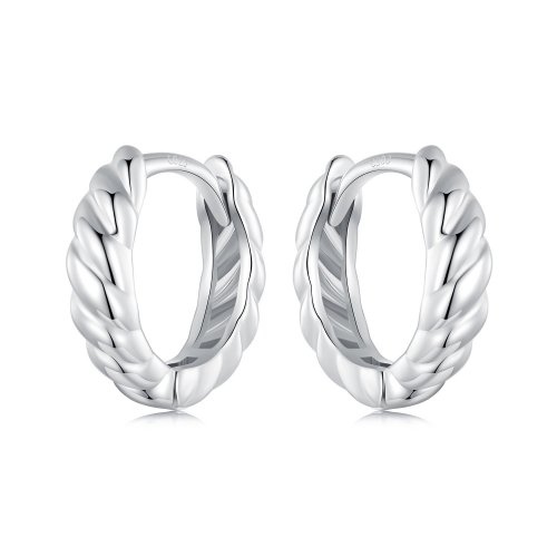 Pendientes metálicos con diseño de estilo PANDORA - BSE1024-S