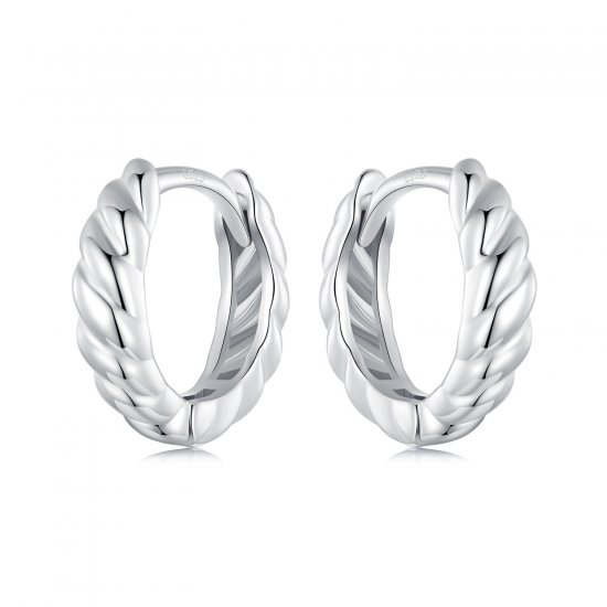 Pendientes metálicos con diseño de estilo PANDORA - BSE1024-S - Haga click en la imagen para cerrar