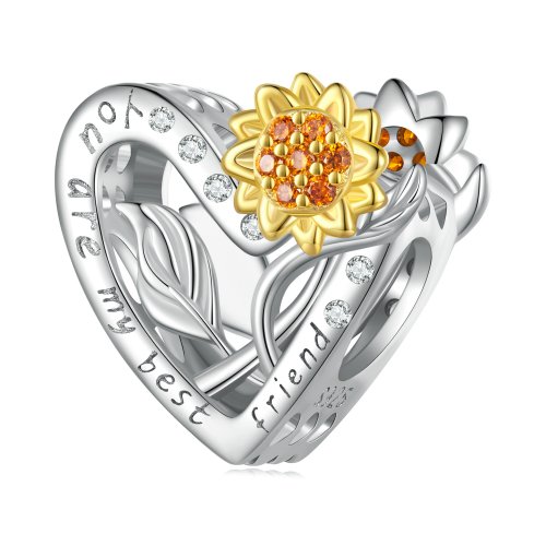 Charm estilo Pandora de girasol - BSC839