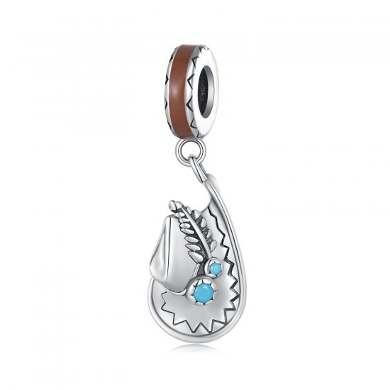 Pandora Style Sombrero Vaquero Colgante - SCC2565 - Haga click en la imagen para cerrar