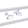 Aretes estilo Pandora Star Track - BSE457