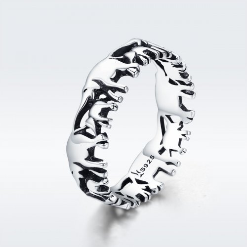 Anillo de familia de elefantes plateado al estilo de Pandora - SCR344 Anillo de familia de elefantes plateado al estilo de Pandora - SCR344