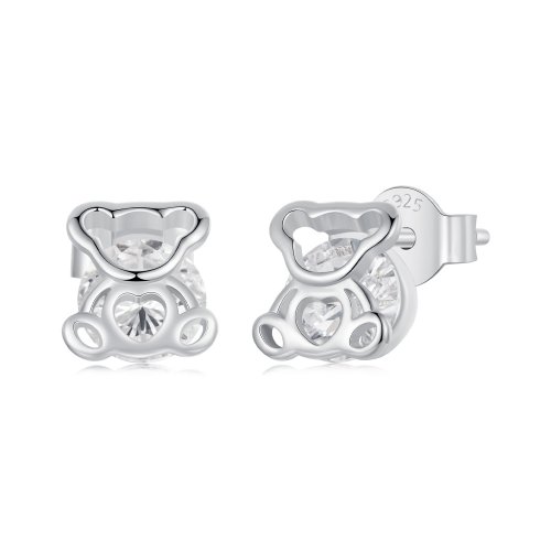 Pendientes de oso estilo PANDORA - SCE1764