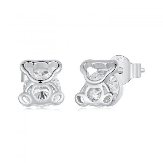Pendientes de oso estilo PANDORA - SCE1764 - Haga click en la imagen para cerrar