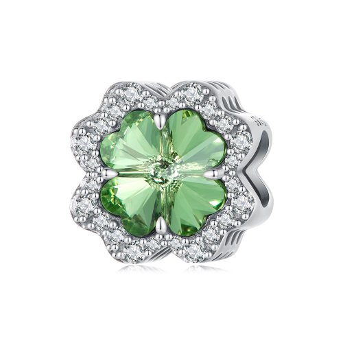 Charm estilo Pandora de trébol de cuatro hojas - SCC2622