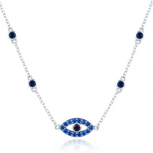 Collar Pandora Style Plata Ojo Mágico - SCN300