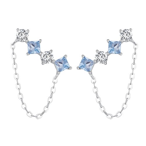 Pendientes de estilo Pandora con exquisitos detalles de piedras - SCE1585