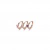 Pendientes de Aro Huggie Solitario PANDORA en Azul Claro - 289304C02