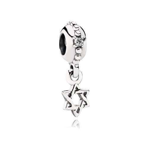Charm colgante en plata de ley Estrella de David PANDORA
